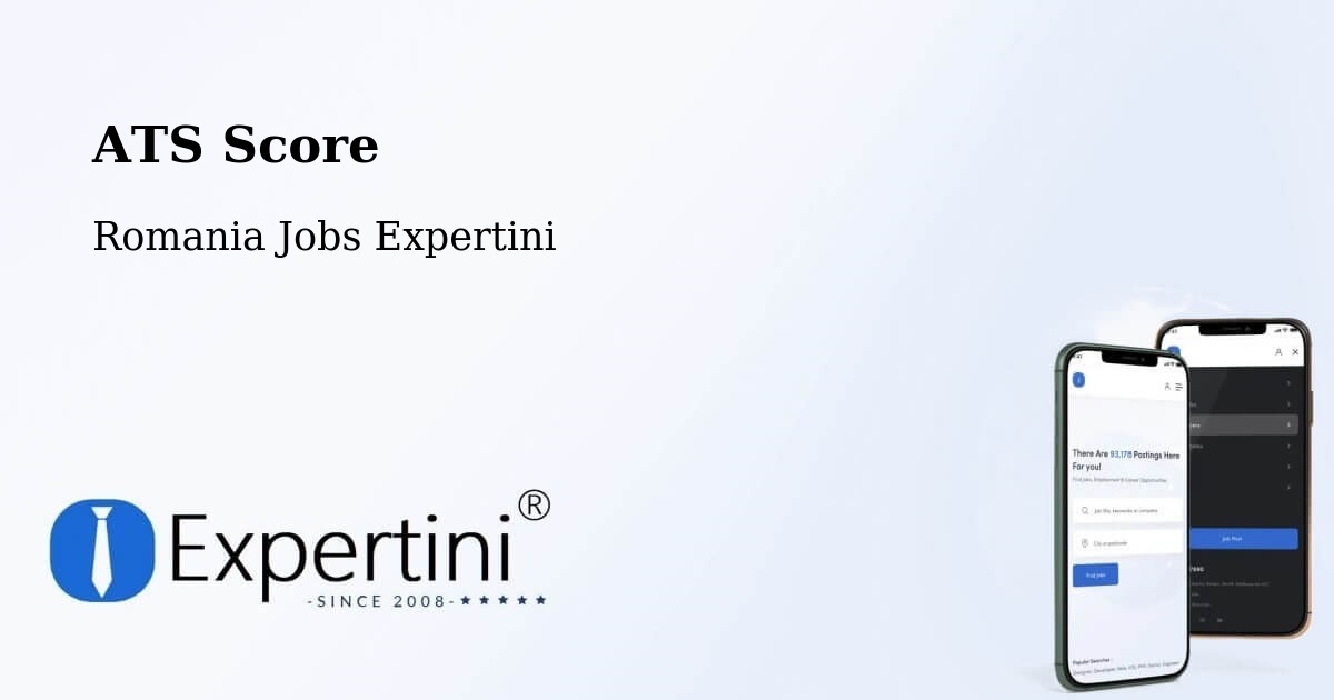 Resume ATS Score & Job Description Match Tool – Copăcel - Romania Jobs Expertini